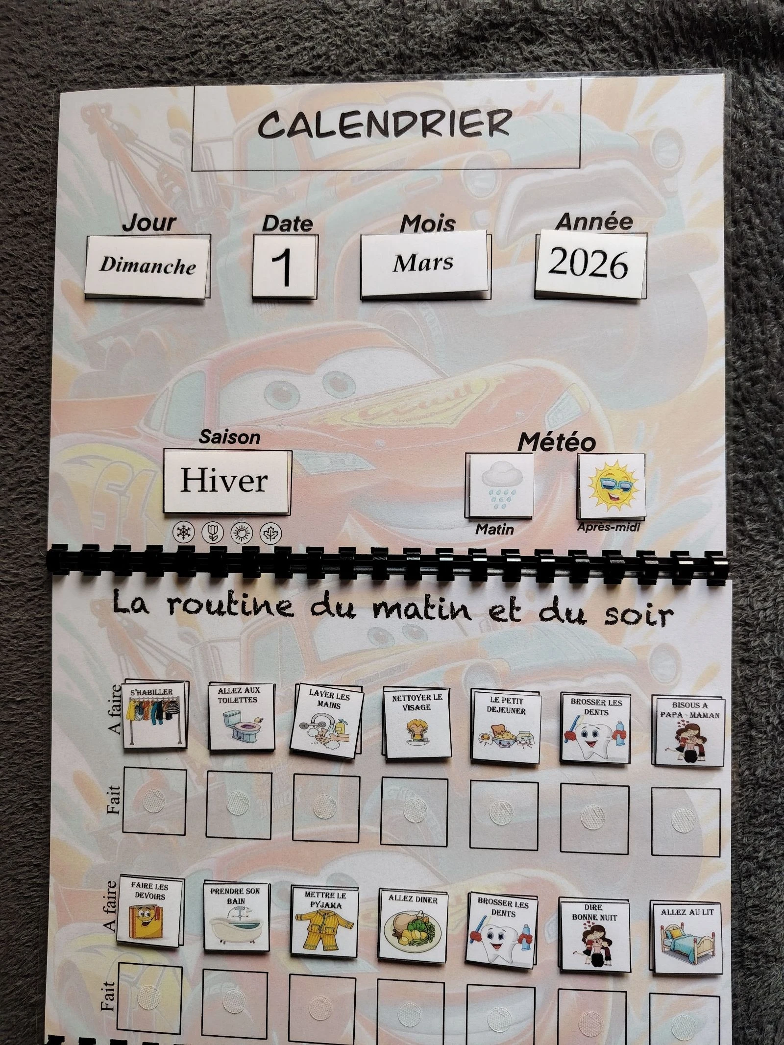 Trio cars de kalender plus de routine plus gedrag – photo 2
